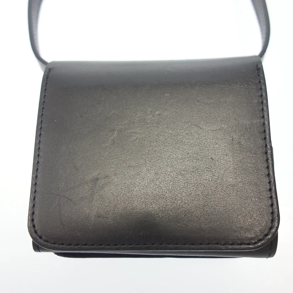 極美品◆ビューティフルピープル 財布 ブラック レザー ストラップ付 beautiful people【AFI5】