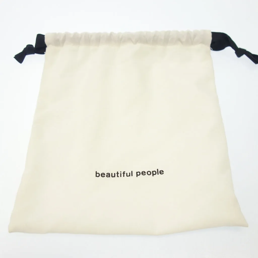 極美品◆ビューティフルピープル 財布 ブラック レザー ストラップ付 beautiful people【AFI5】