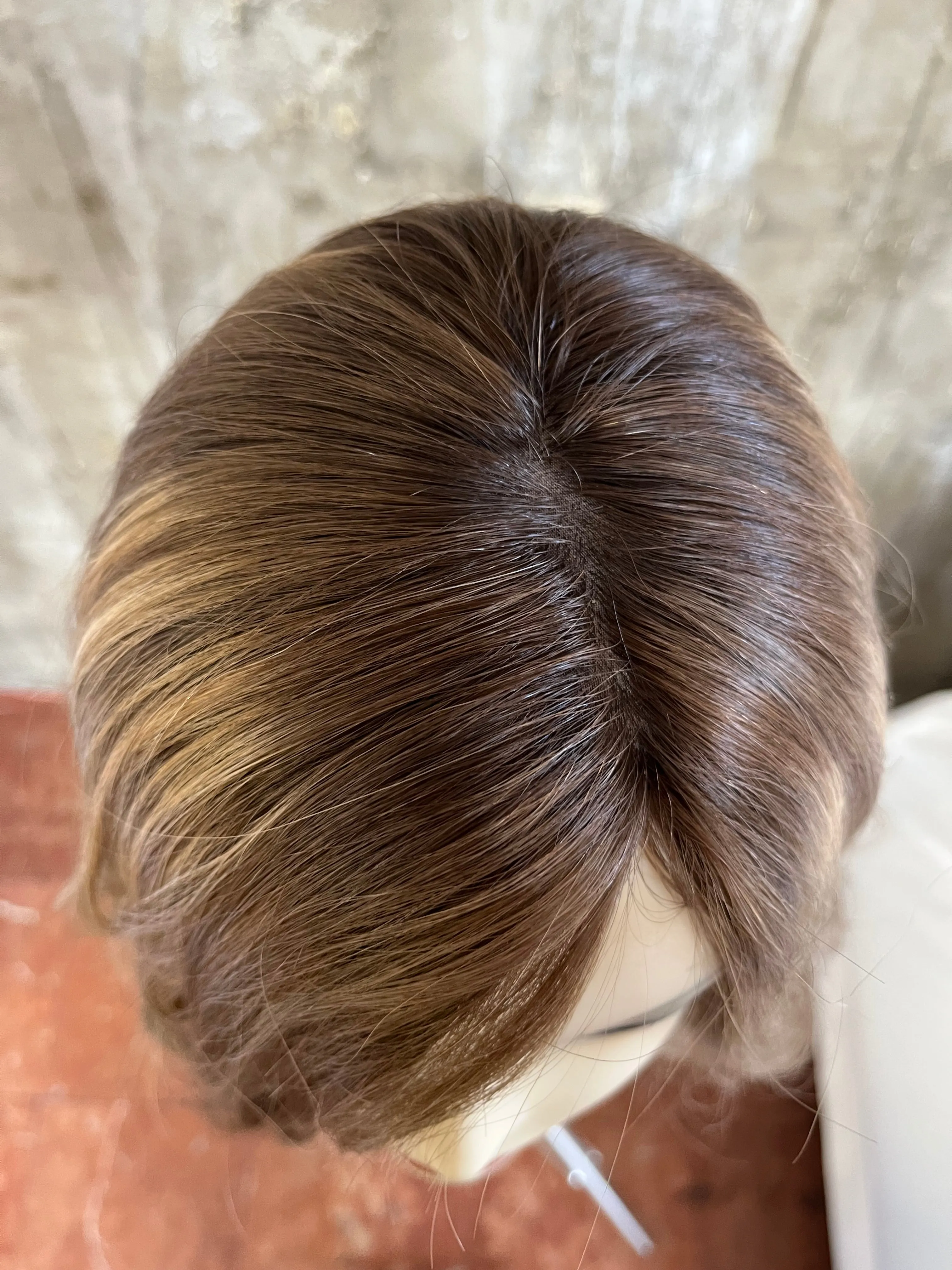 100% EUROPEAN VIRGIN NATURAL HUMAN HAIR WIG DIRTY BLOND 19.5''