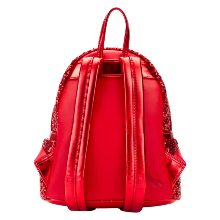 10" The Wizard of Oz - Ruby Sequin Faux Leather Sequin Mini Backpack Bag Loungefly
