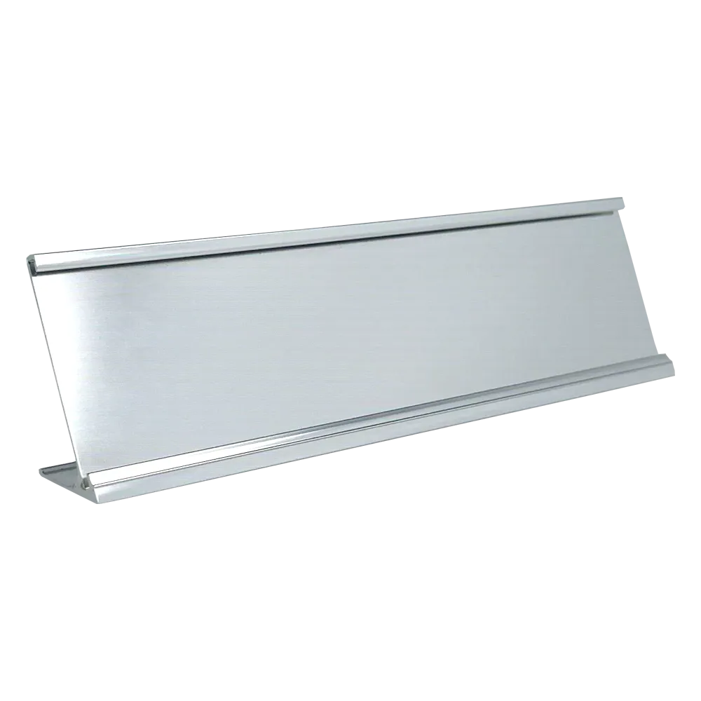2X8 Silver Metal Desk Holder