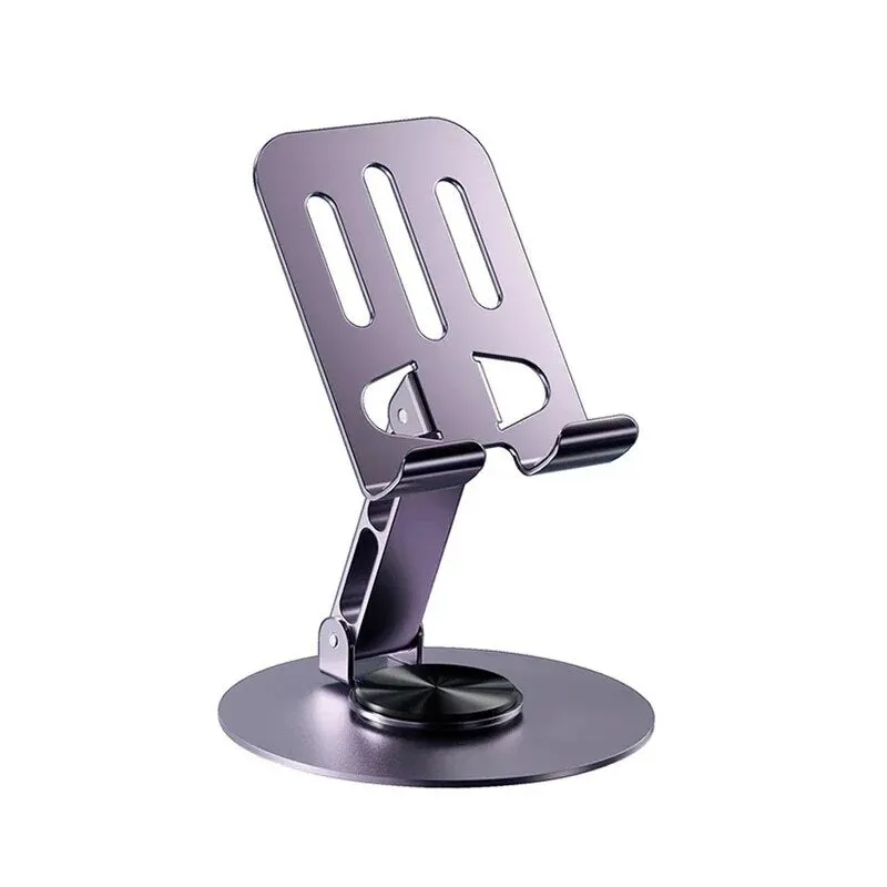 720° Rotate Metal Desk Mobile Phone Holder Adjustable Folding Phone Stand