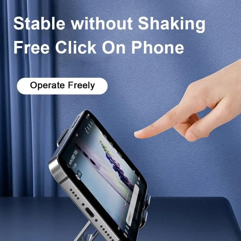 720° Rotate Metal Desk Mobile Phone Holder Adjustable Folding Phone Stand