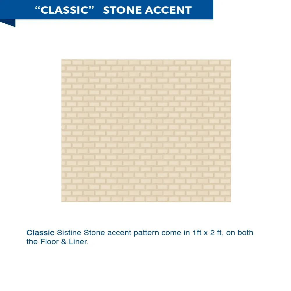 ABFSPECIAL-Classic Desert Sand Small Alcove Shower Kit (FREE F92 FAUCET)