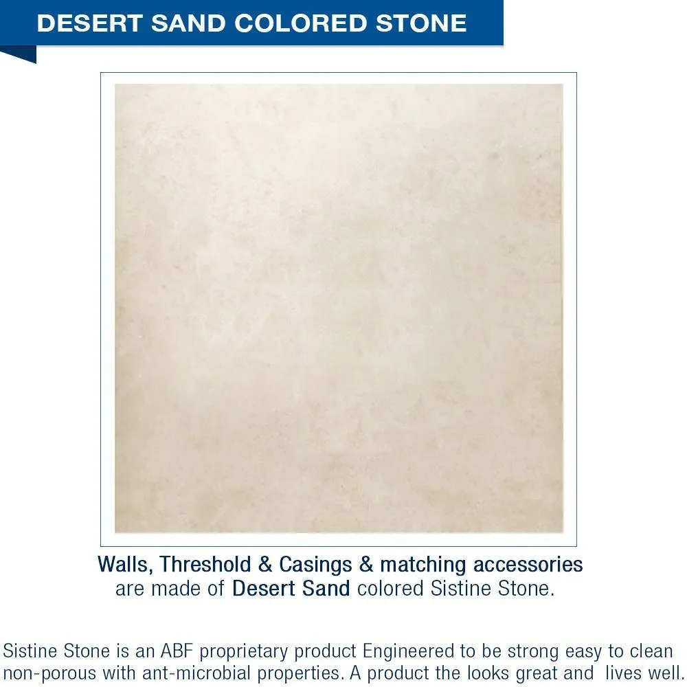 ABFSPECIAL-Classic Desert Sand Small Alcove Shower Kit (FREE F92 FAUCET)