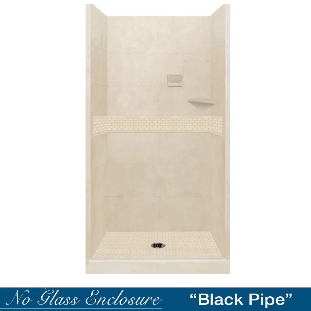 ABFSPECIAL-Classic Desert Sand Small Alcove Shower Kit (FREE F92 FAUCET)