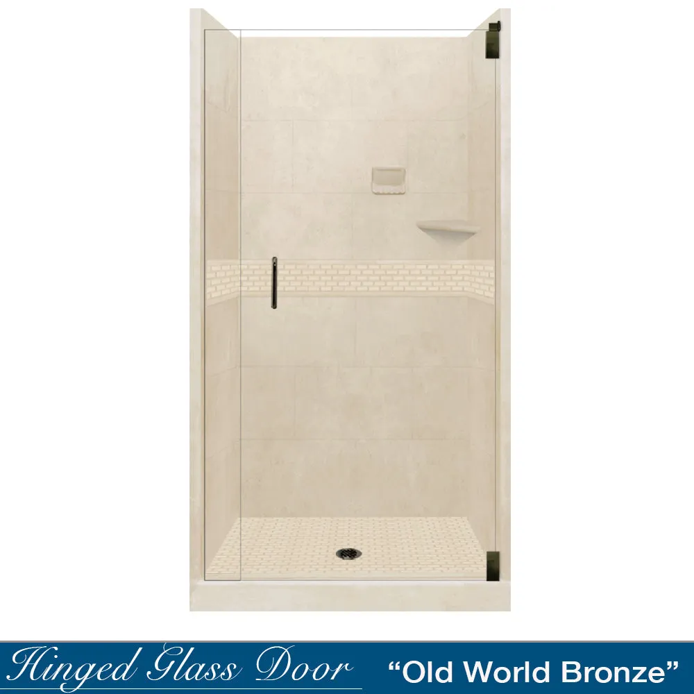 ABFSPECIAL-Classic Desert Sand Small Alcove Shower Kit (FREE F92 FAUCET)