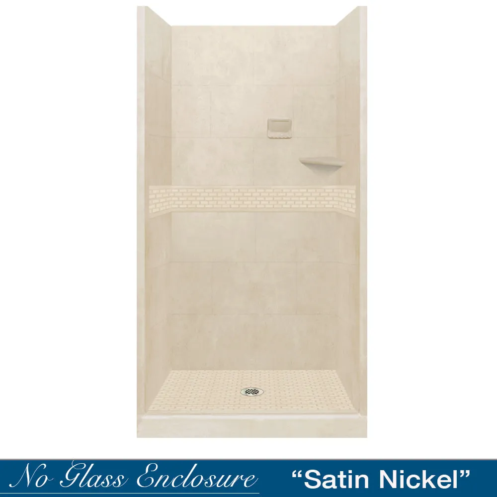 ABFSPECIAL-Classic Desert Sand Small Alcove Shower Kit (FREE F92 FAUCET)
