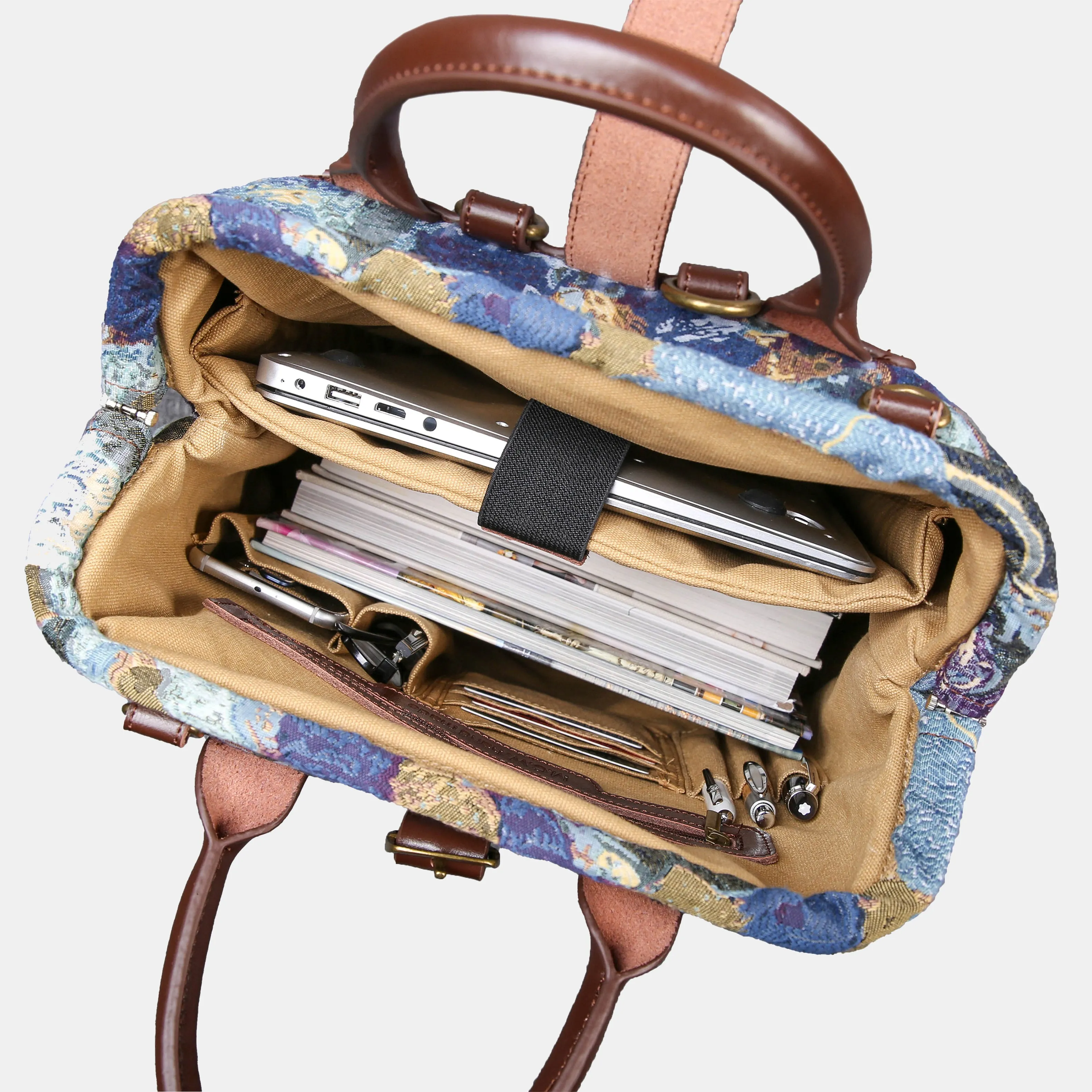 Abstract Blue Carpet Laptop Backpack