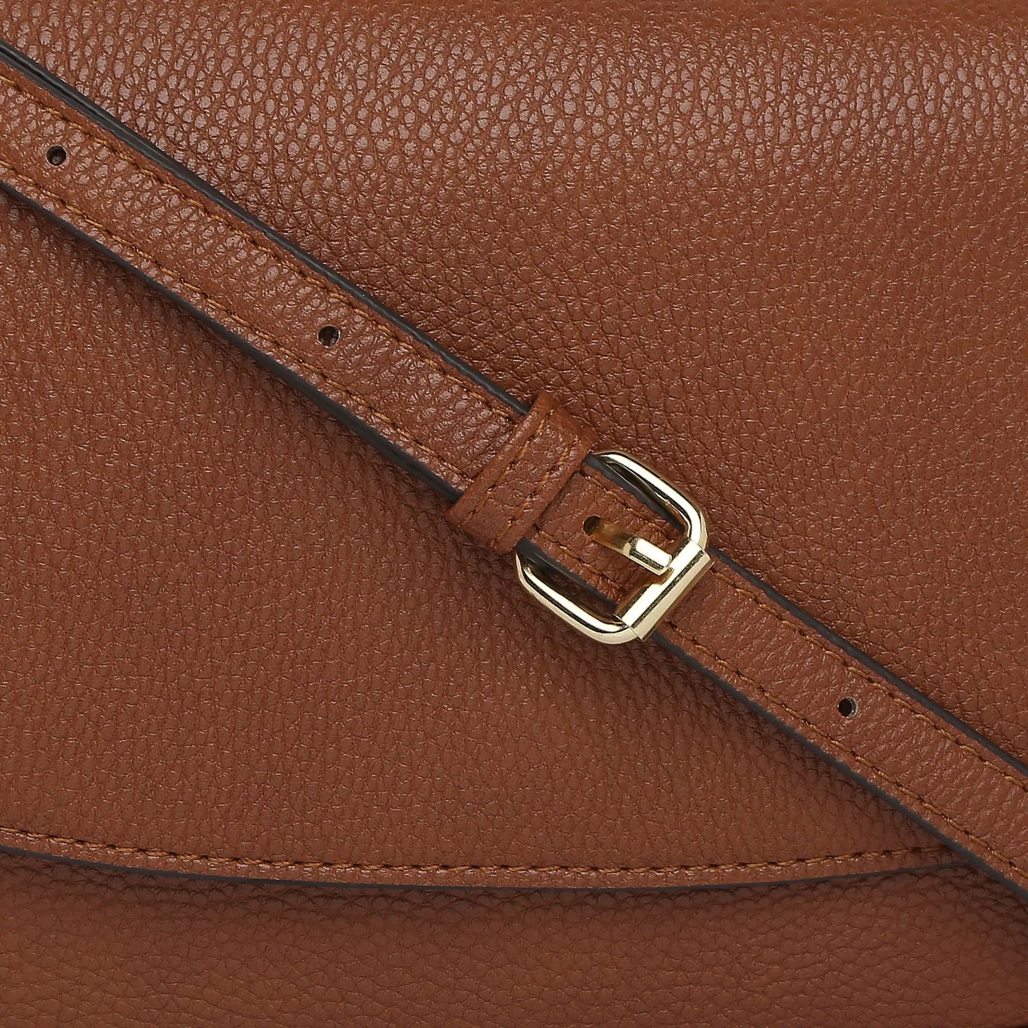 Accessorize London Women's Ruby Saddle Sling Bag-Tan