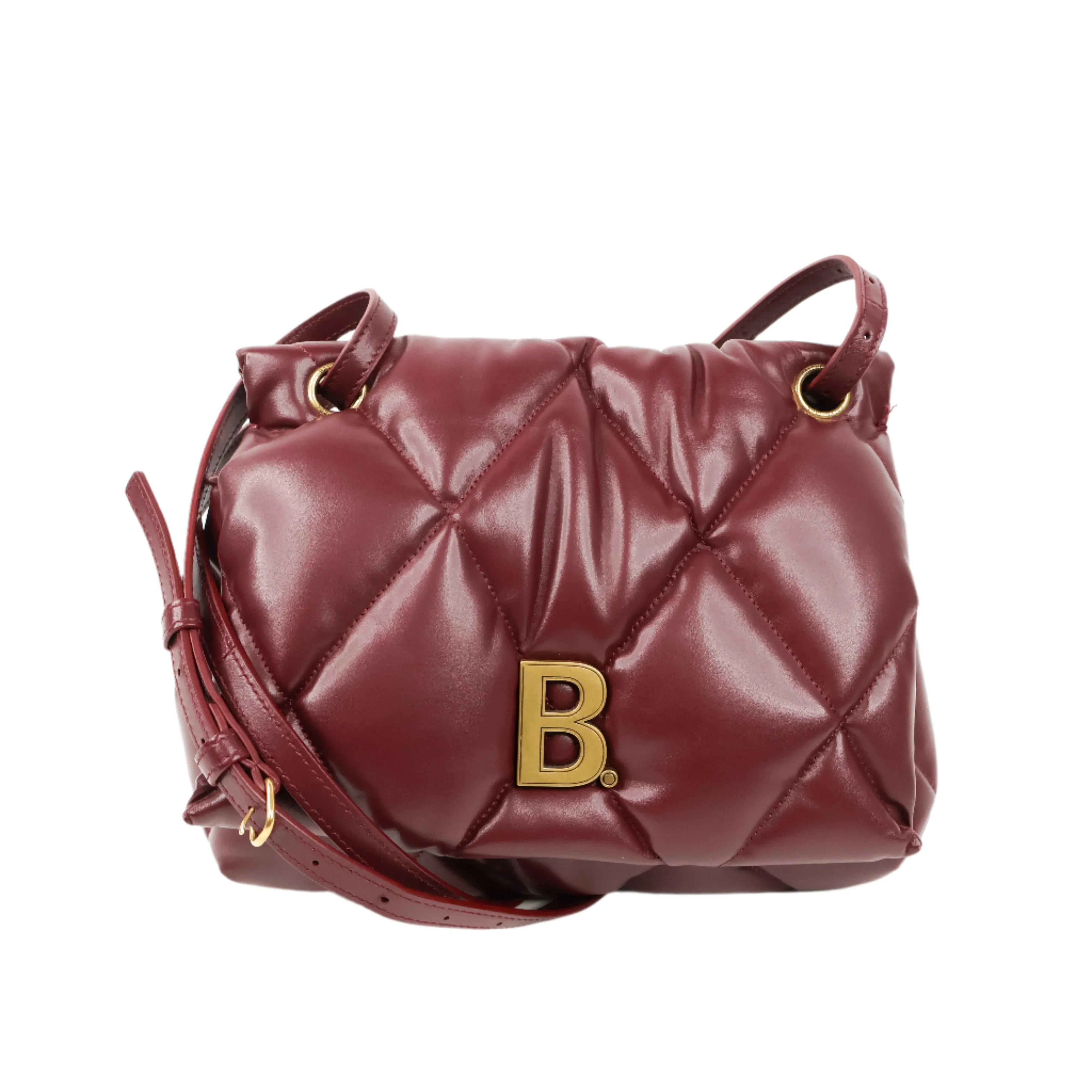 Balenciaga Flap Bag Burgundy