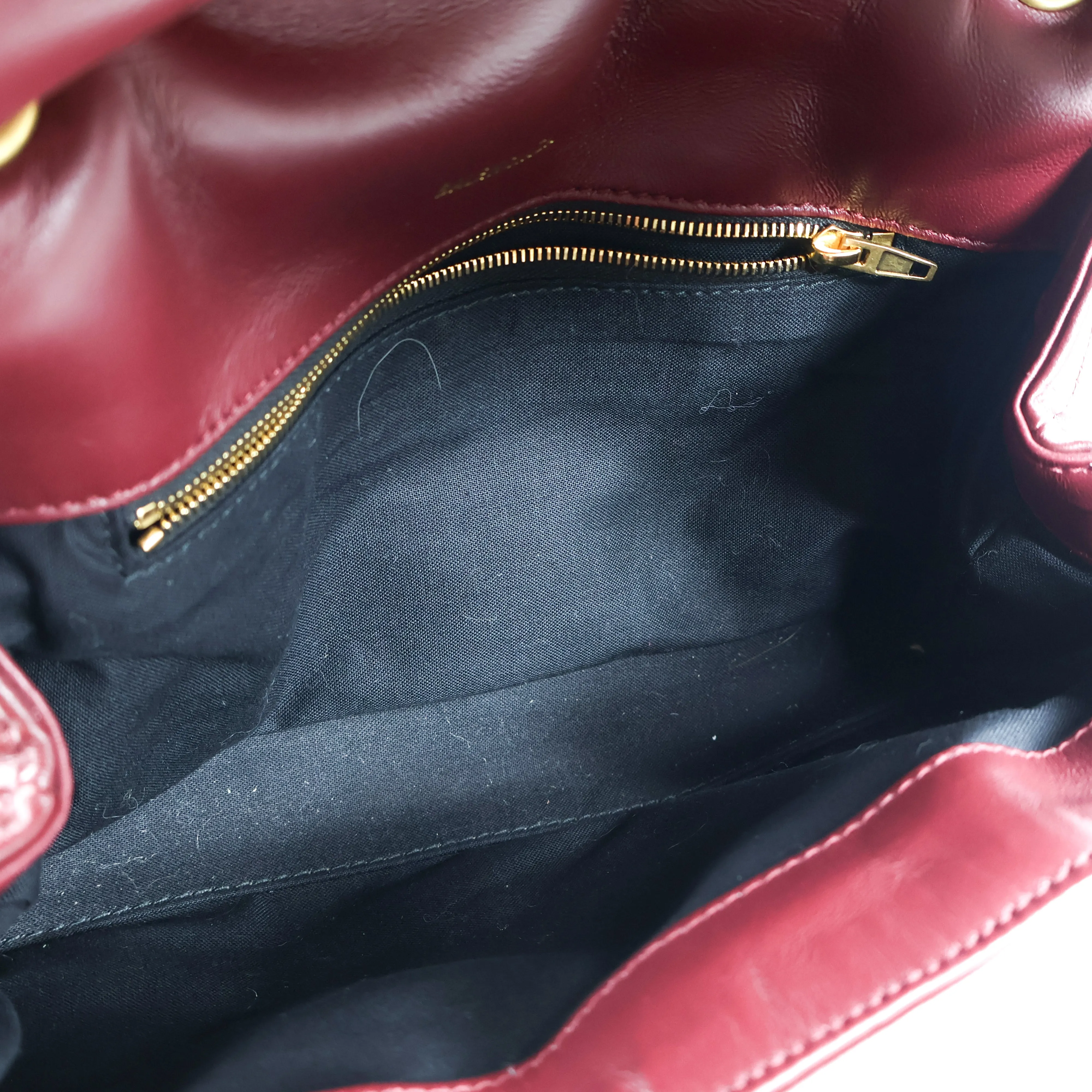 Balenciaga Flap Bag Burgundy