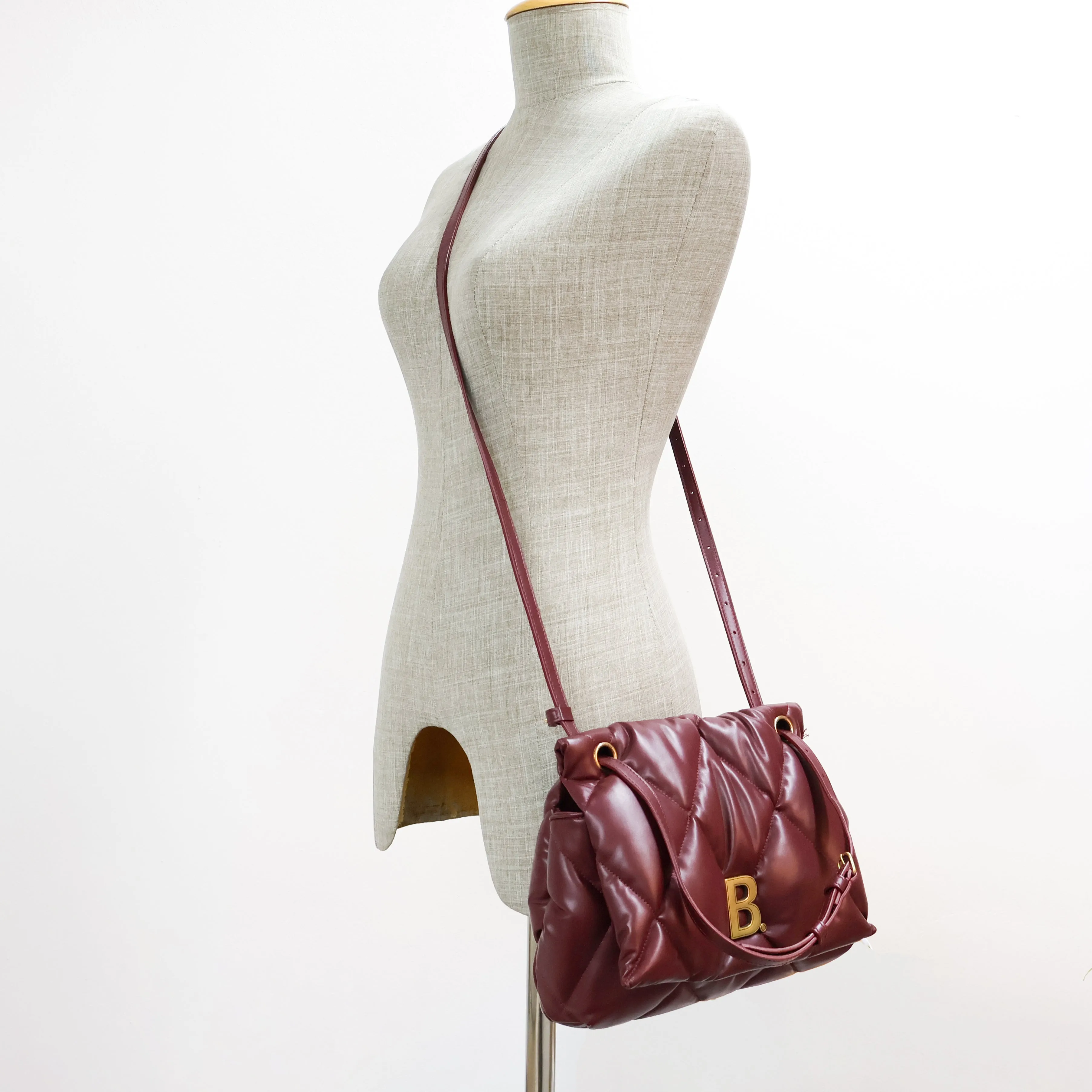 Balenciaga Flap Bag Burgundy