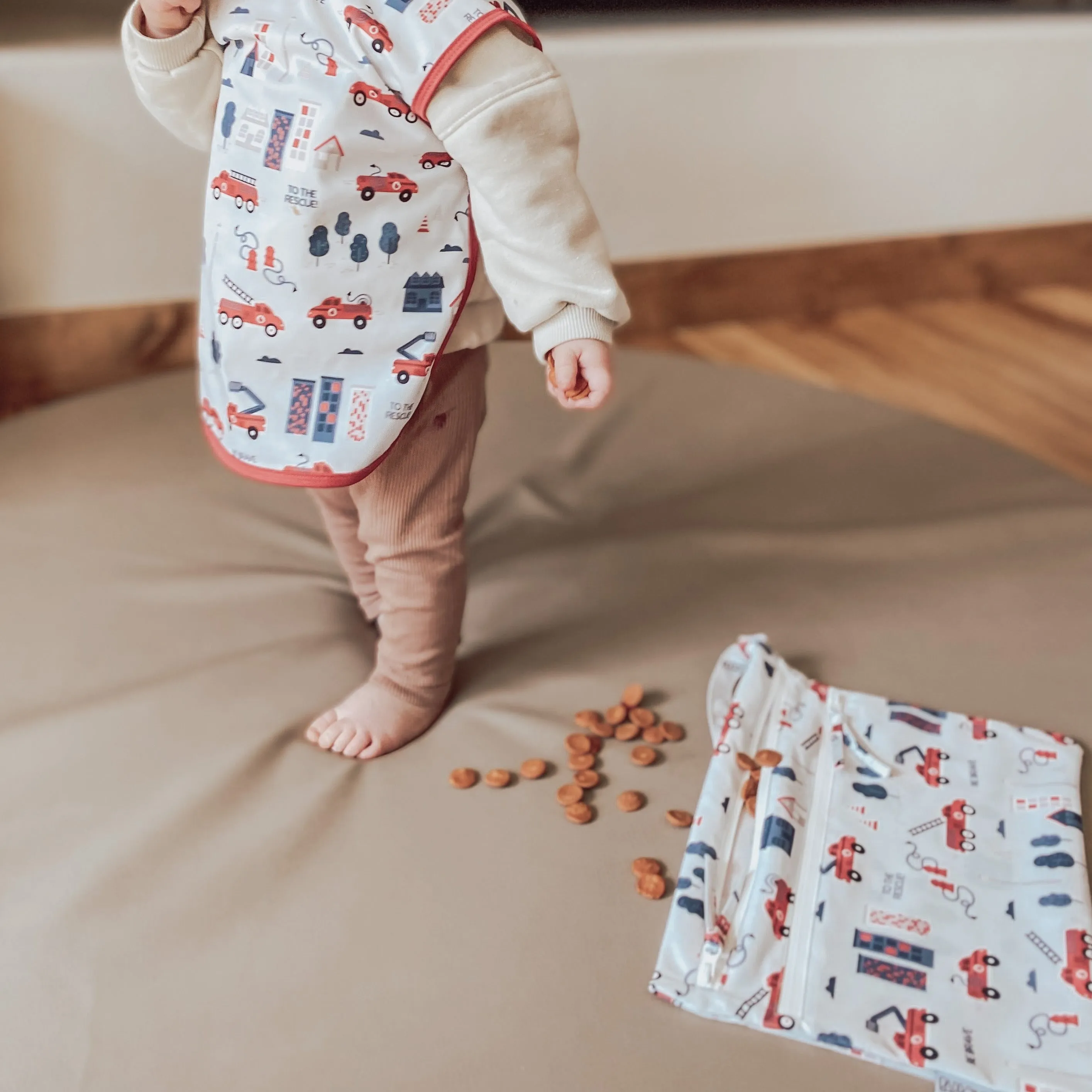 Be Brave - Firefighter - Waterproof Wet Bag (For mealtime, on-the-go, and more!) SALE