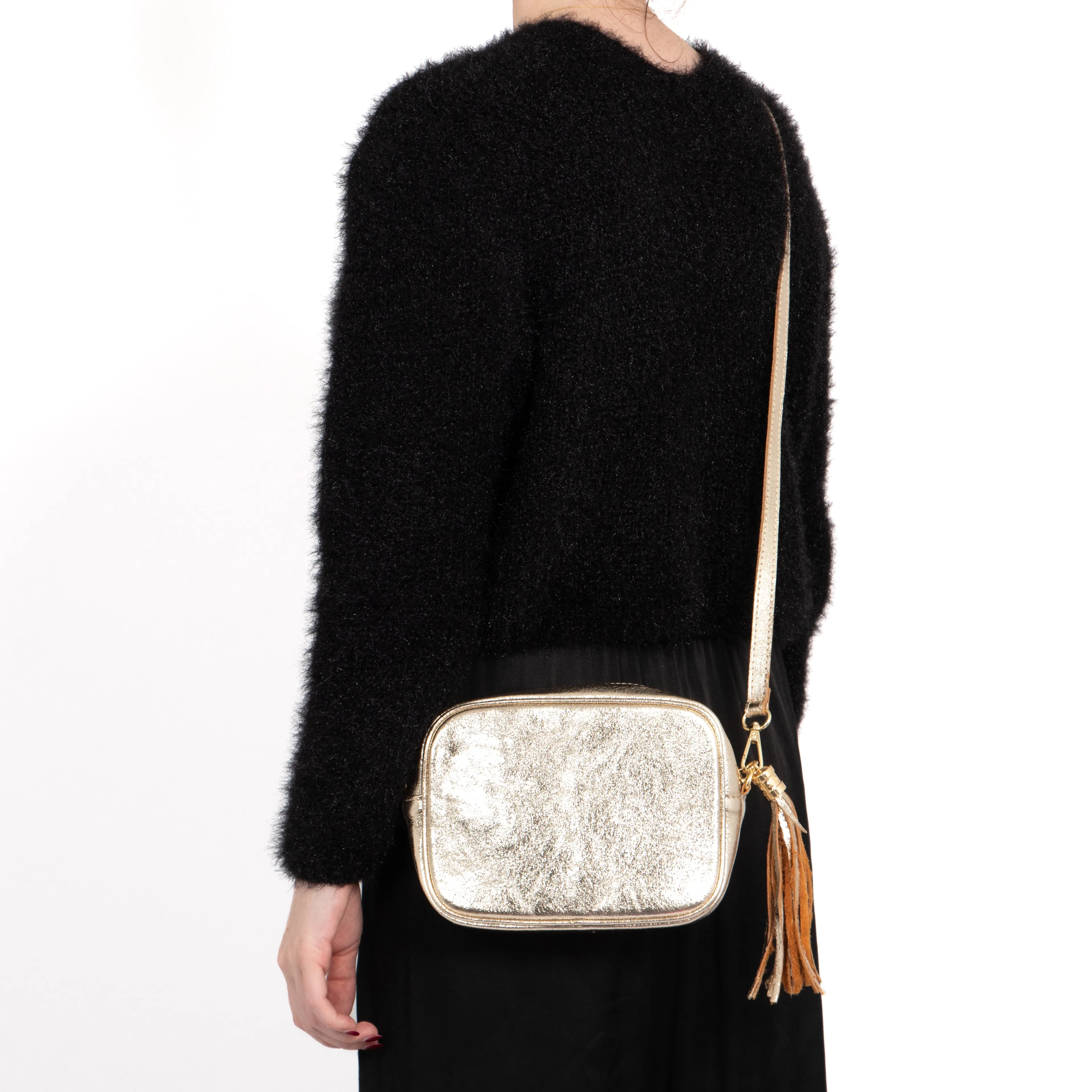 Beau Crossbody Bag - Gold, Metallic