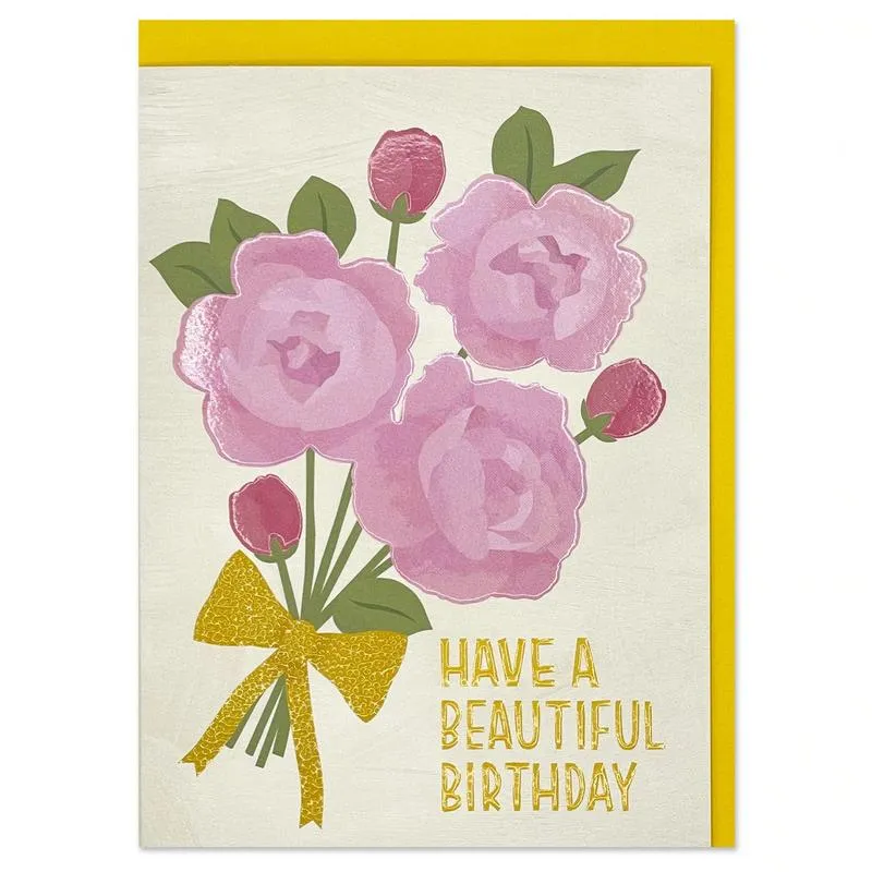 Beautiful Birthday Roses Card