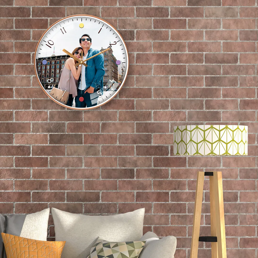 Beautiful Couple Photo Wall Clock