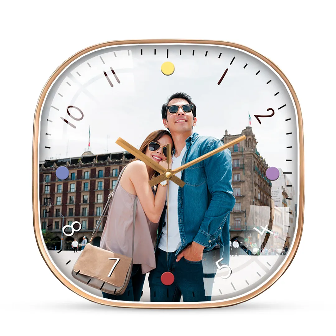 Beautiful Couple Photo Wall Clock