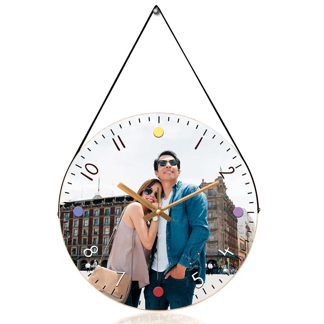 Beautiful Couple Photo Wall Clock
