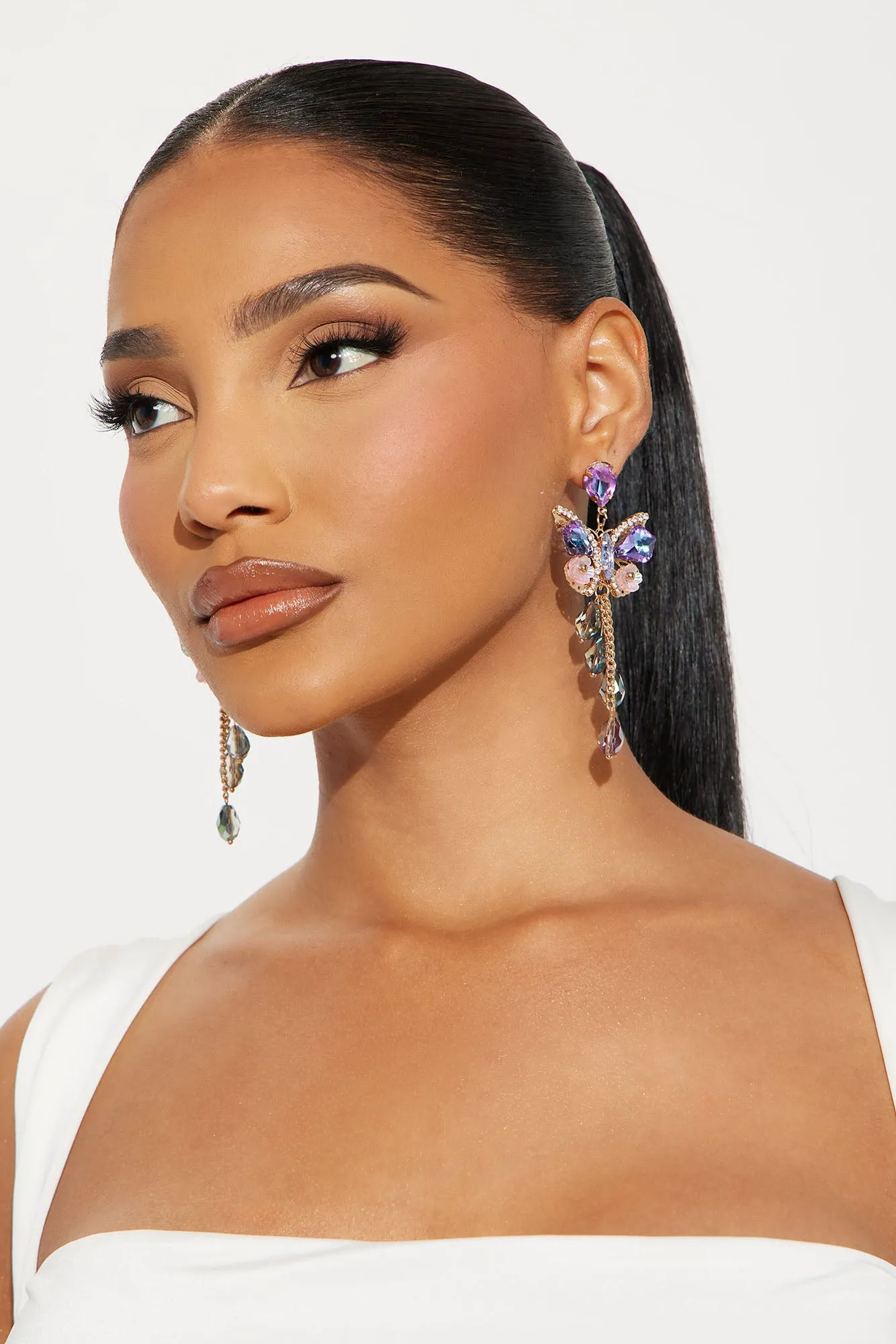 Beautiful Mariposa Earrings - Purple/combo