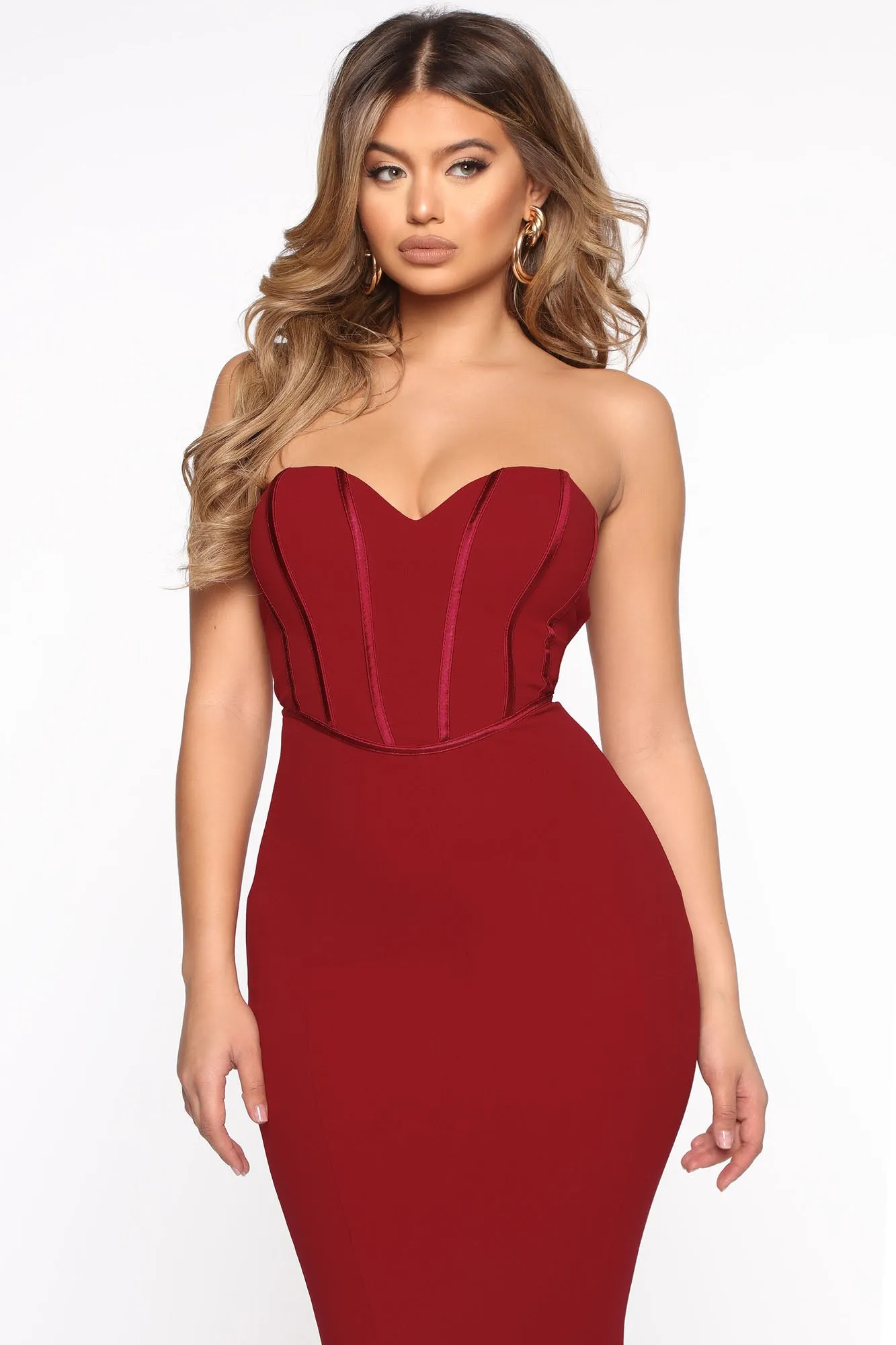 Beautiful Me Maxi Dress - Red