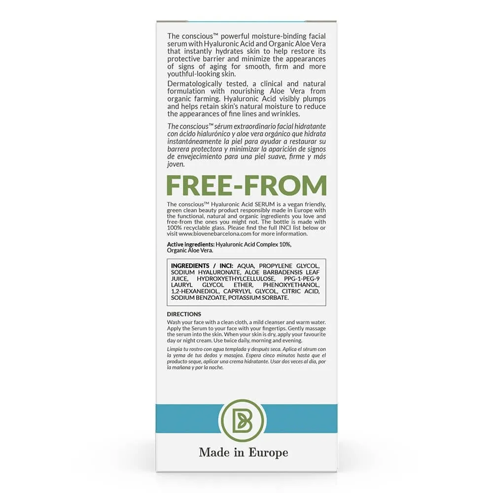 Biovene The Conscious No. 4 Hyaluronic Acid Skin Plumping Super Serum 30ml