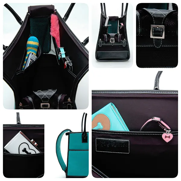 Black Leather Carrier