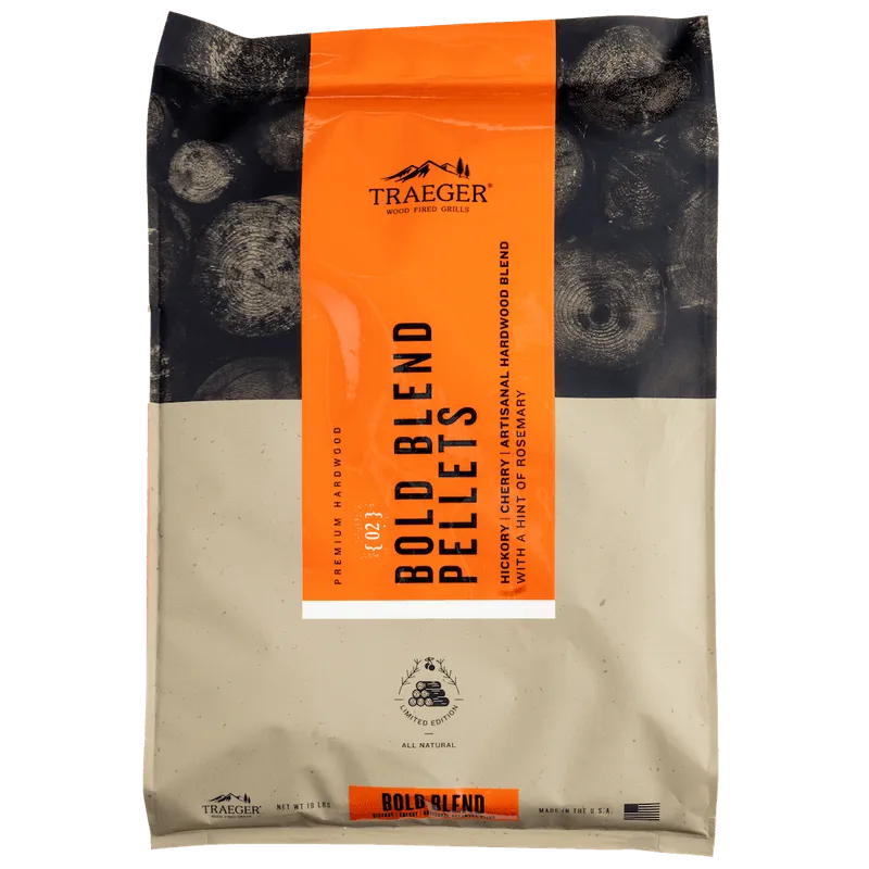 Bold Blend Wood Pellets 18lb 9kg Traeger