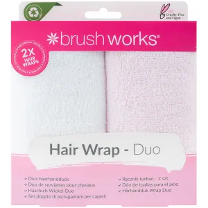 Brushworks Hair Towel Wrap Pack of 2