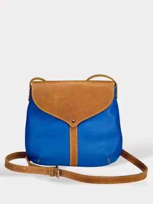 Cannes Blue Pebble Satchel