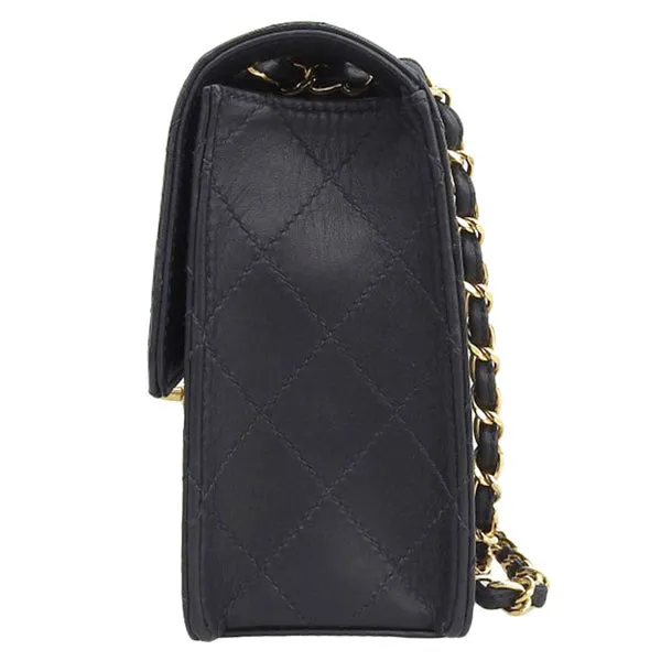 CHANEL Around 1997 Made Classic Flap Chain Bag Black