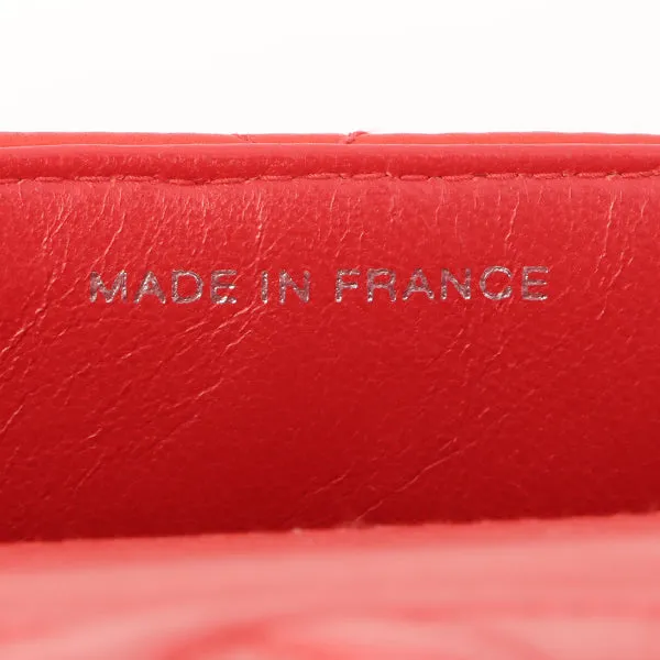 Chanel Around 1997 Made Classic Flap Top Handle Bag Red
