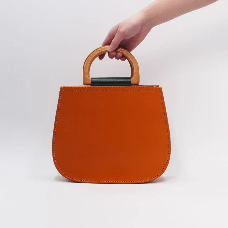 Chic Brown Leather Ladies Handbags Crossbody Bags Purse for Women