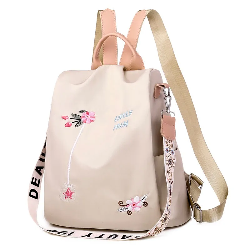 Christmas Gift Fashion Anti-theft Women Backpacks Oxford Cloth Shoulder Bags for Teenagers Girls Large Capacity School Bags Travel Backpack