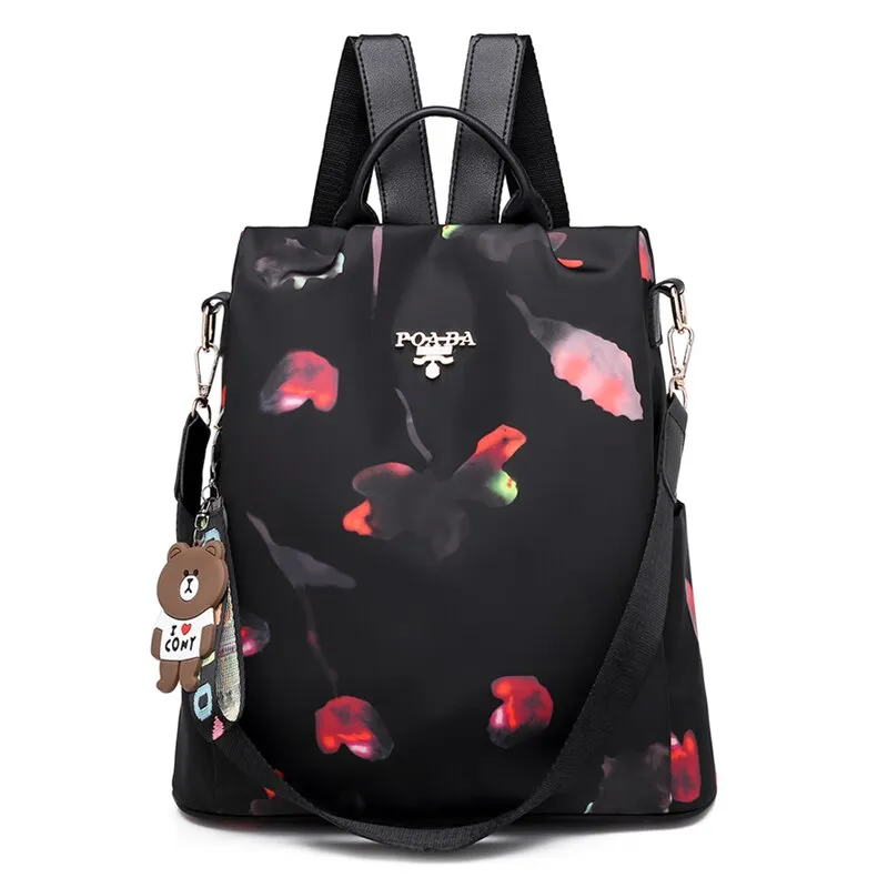 Christmas Gift Fashion Anti-theft Women Backpacks Oxford Cloth Shoulder Bags for Teenagers Girls Large Capacity School Bags Travel Backpack