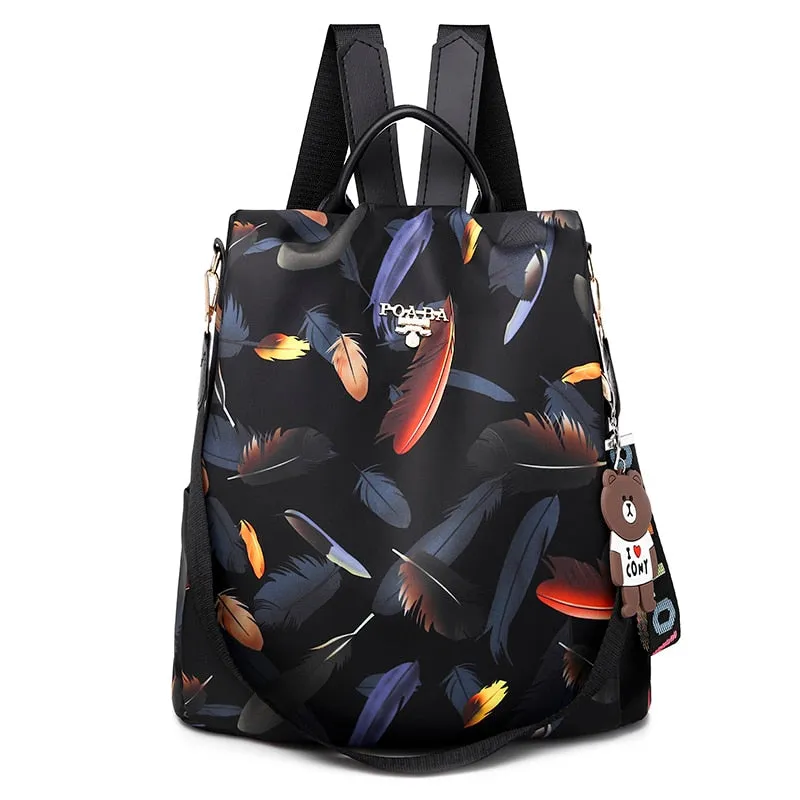 Christmas Gift Fashion Anti-theft Women Backpacks Oxford Cloth Shoulder Bags for Teenagers Girls Large Capacity School Bags Travel Backpack
