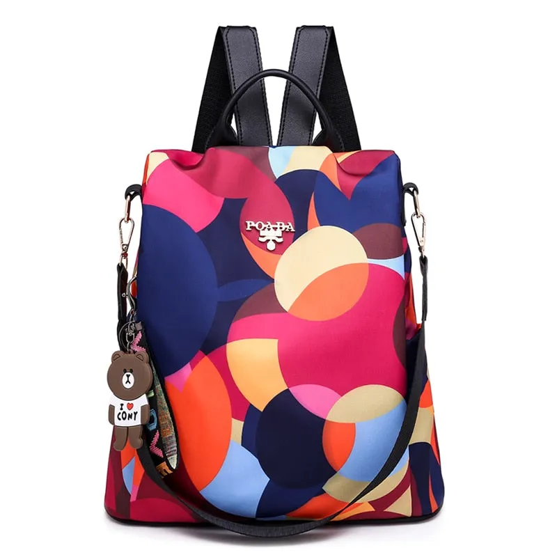 Christmas Gift Fashion Anti-theft Women Backpacks Oxford Cloth Shoulder Bags for Teenagers Girls Large Capacity School Bags Travel Backpack