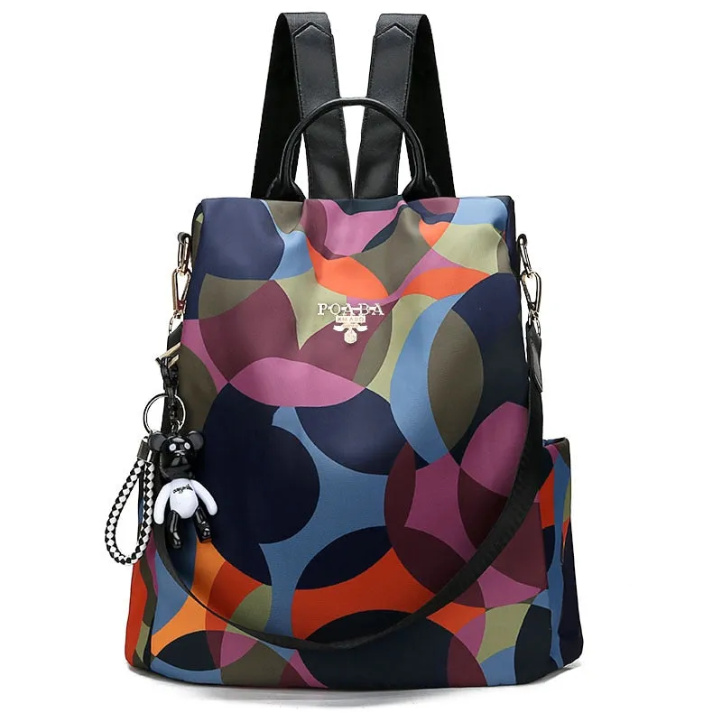 Christmas Gift Fashion Anti-theft Women Backpacks Oxford Cloth Shoulder Bags for Teenagers Girls Large Capacity School Bags Travel Backpack