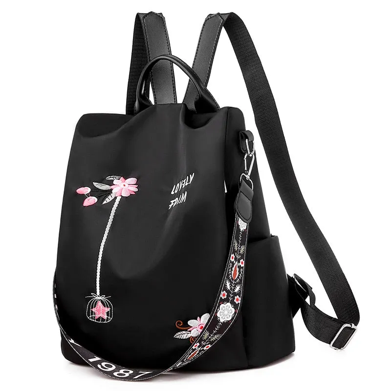 Christmas Gift Fashion Anti-theft Women Backpacks Oxford Cloth Shoulder Bags for Teenagers Girls Large Capacity School Bags Travel Backpack