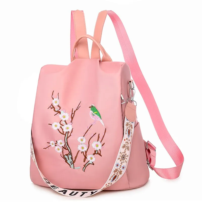 Christmas Gift Fashion Anti-theft Women Backpacks Oxford Cloth Shoulder Bags for Teenagers Girls Large Capacity School Bags Travel Backpack