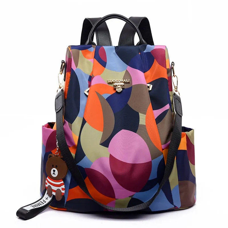 Christmas Gift Fashion Anti-theft Women Backpacks Oxford Cloth Shoulder Bags for Teenagers Girls Large Capacity School Bags Travel Backpack