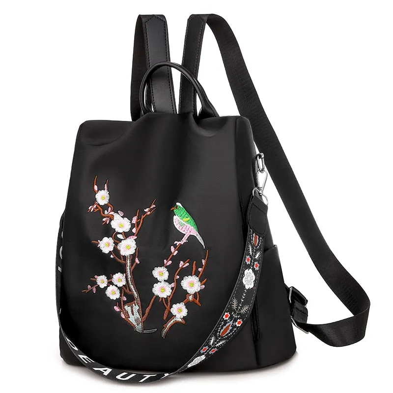Christmas Gift Fashion Anti-theft Women Backpacks Oxford Cloth Shoulder Bags for Teenagers Girls Large Capacity School Bags Travel Backpack