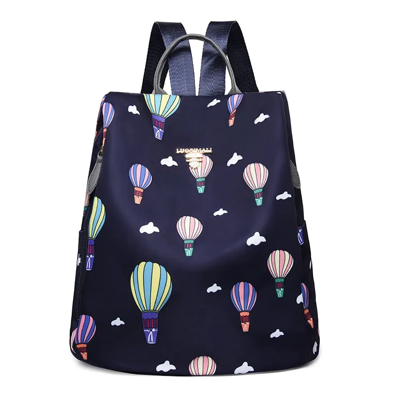 Christmas Gift Fashion Anti-theft Women Backpacks Oxford Cloth Shoulder Bags for Teenagers Girls Large Capacity School Bags Travel Backpack