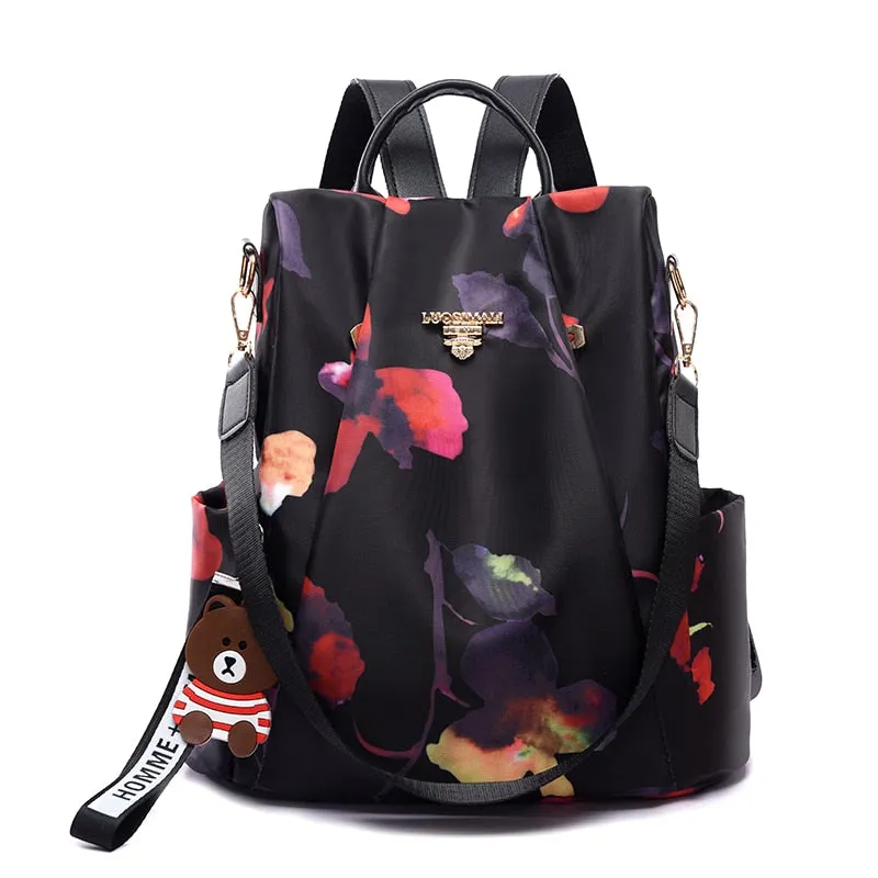 Christmas Gift Fashion Anti-theft Women Backpacks Oxford Cloth Shoulder Bags for Teenagers Girls Large Capacity School Bags Travel Backpack