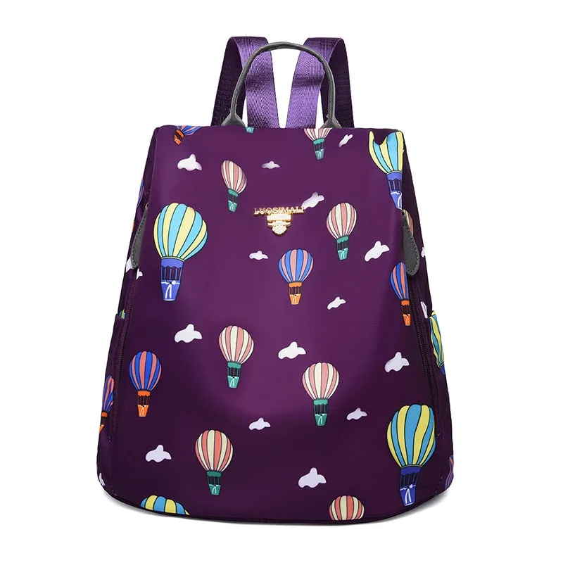 Christmas Gift Fashion Anti-theft Women Backpacks Oxford Cloth Shoulder Bags for Teenagers Girls Large Capacity School Bags Travel Backpack