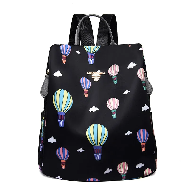 Christmas Gift Fashion Anti-theft Women Backpacks Oxford Cloth Shoulder Bags for Teenagers Girls Large Capacity School Bags Travel Backpack