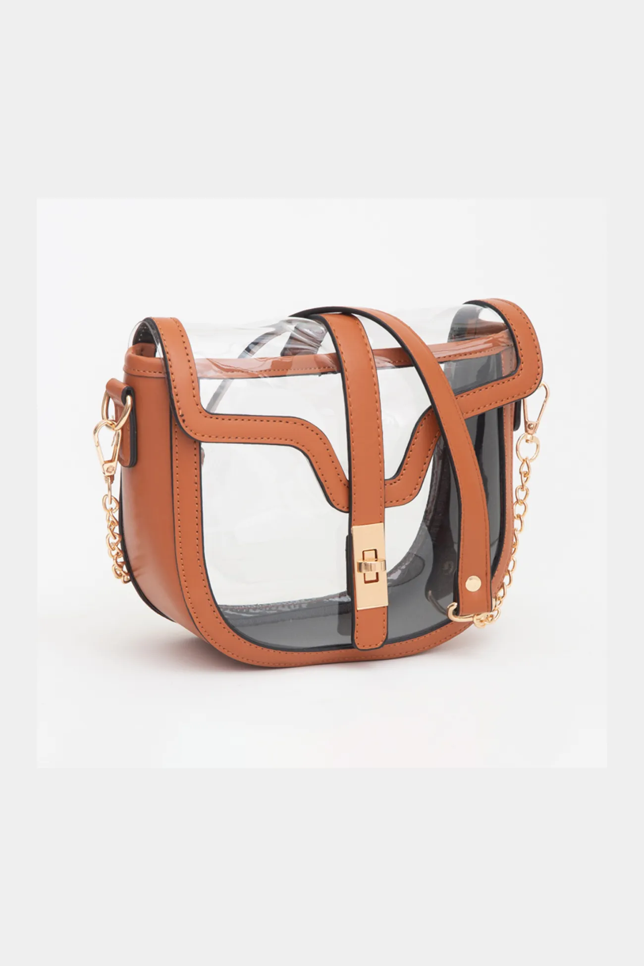 Clear Transparent Saddle Bag