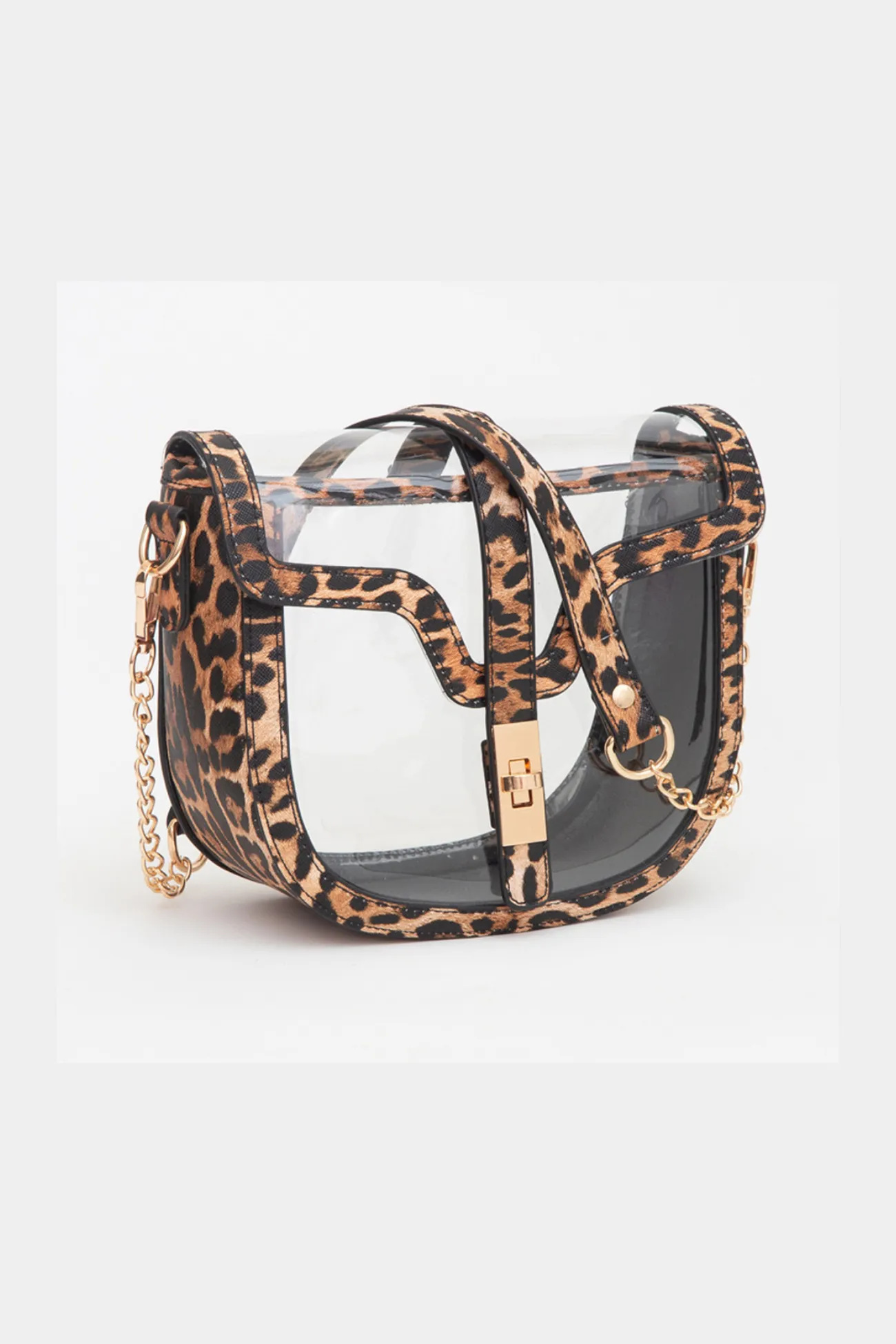 Clear Transparent Saddle Bag