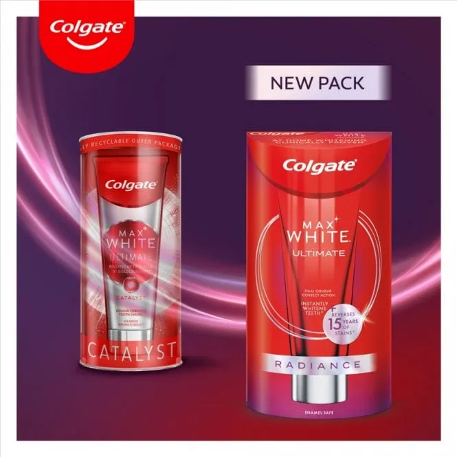Colgate Max White Ultimate Radiance Toothpaste Duo 2 x 75ml