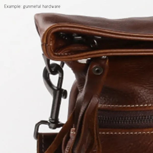 Corporate Laptop Tote Zipper Handbag Leather